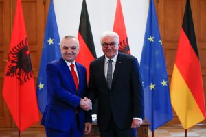 Steinmeier Arnavutluk Cumhurbaşkanı İlir Meta'yı kabul etti