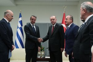 Erdoğan ABD'de Yunanistan Başbakanı Miçotakis'i kabul etti