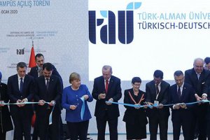 Erdoğan ve Merkel Türk-Alman Üniversitesi'nin açılış törenine katıldı