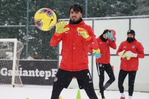 Gaziantep FK'de antrenmanında neşeli anlar yaşandı