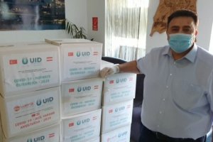 Avusturya’da ihtiyaç sahiplerine UID’den 1000 koli erzak yardımı