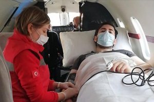 Seyithanoğlu'nun ambulans uçakla Türkiye'ye getirildi