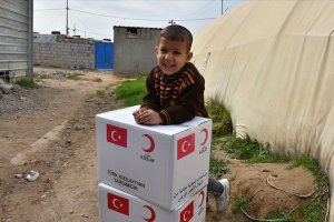 Türk Kızılay Irak'ta ramazan dolayısıyla 4 bin adet gıda kolisi dağıtımına başladı