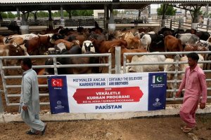 Türkiye Diyanet Vakfı, Pakistan'da 60 bin aileye kurban eti dağıttı