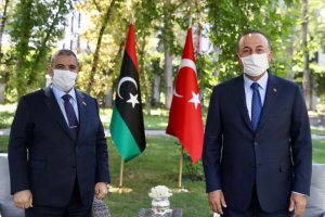 Bakan Çavuşoğlu, Libya Yüksek Konsey Başkanı Mişri ile görüştü