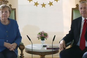 Cumhurbaşkanı Erdoğan Almanya Başbakanı Merkel ile görüştü