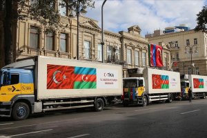 TİKA'dan Azerbaycanlı sivillere gıda yardımı