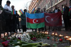  Ermenistan askerlerinin şehit ettiği Azerbaycanlılar İsveç'te anıldı
