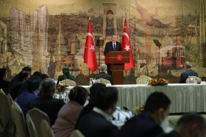 Cumhurbaşkanı Erdoğan, UID Başkanı Köksal Kuş ve MKYK üyelerini kabul etti
