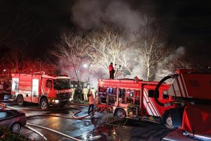 Boğaziçi Üniversitesi kampüsündeki kafeteryada yangın