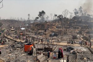 Bangladeş'te Arakanlı Müslüman mültecilerin kaldığı kamptaki yangının bedeli ağır