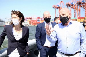 Hollanda'nın Ankara Büyükelçisi Kwaasteniet, Mersin Limanı'nı gezdi