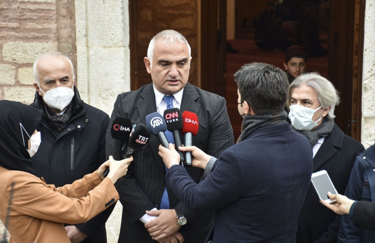 Kültür ve Turizm Bakanı Mehmet Nuri Ersoy Fethiye camisini yeniden ibadete açtı
