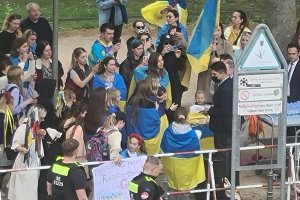 Berlin'de  Ukraynalılar Türkiye'den yardım istedi