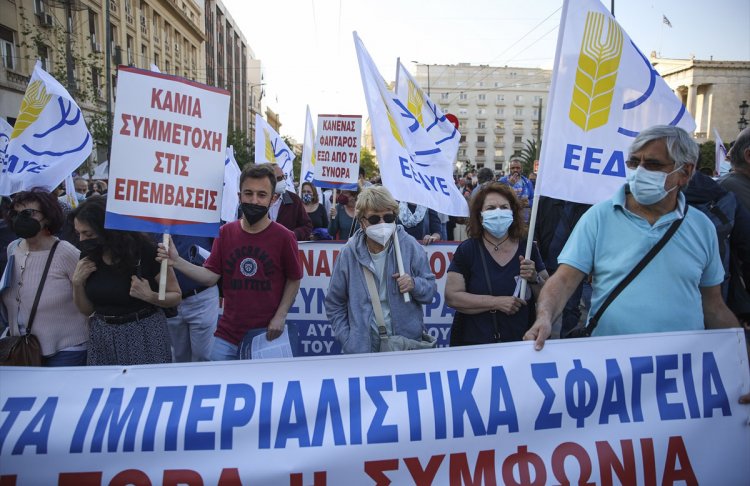 Atina, ABD ile imzalanan anlaşmaya karşı eylem