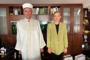 DEB Partisi Başkanı Asafoğlu Müftü Trampa’yı ziyaret etti