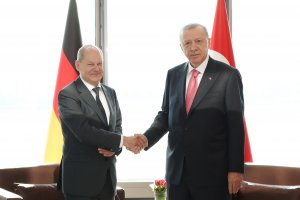 Cumhurbaşkanı Erdoğan Almanya Başbakanı Scholz'u kabul etti