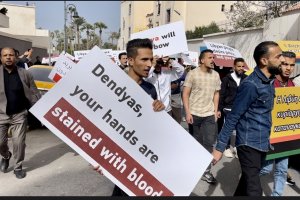 Yunanistan Dışişleri Bakanı Dendias'ı Libyalılar protesto etti