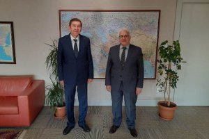 TİKA Başkan Yardımcısı Çevik Kırım Vakfı Başkanı Kalkay'ı makamında kabul etti