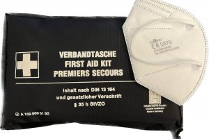 Almanya’da yeni yasaya göre ilk yardım çantasında maske zorunluluğu