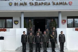 Türk askeri heyeti Piyade Tugay Komutanlığını ziyaret etti