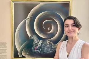 Türk doktora öğrencisinin 6 Şubat depremini tasvir ettiği tablosu ABD'de birinci seçildi