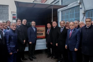 BURSA İhtiyaç sahipleri için 400 soba bağışı   Bursa Tenekeciler