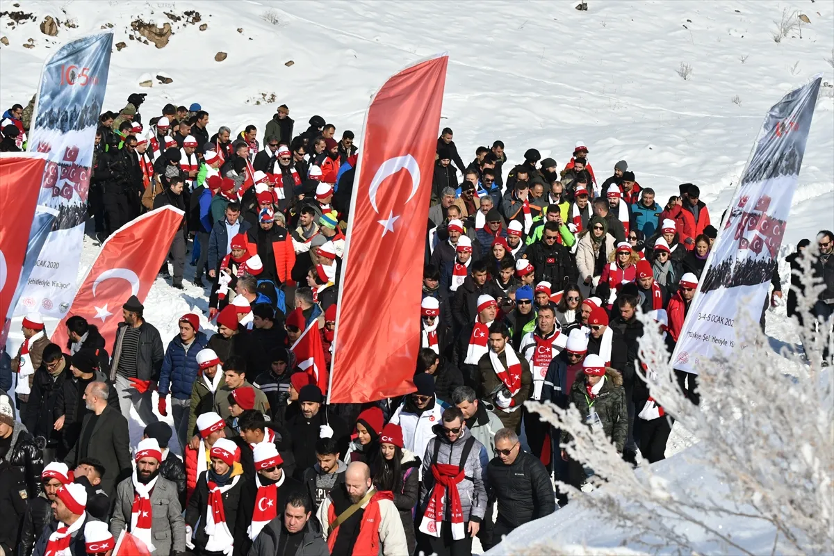 Sarıkamış Harekatı'nın 105. yılı anma etkinlikleri kapsamında Kars'ın Sarıkamış ilçesinde,