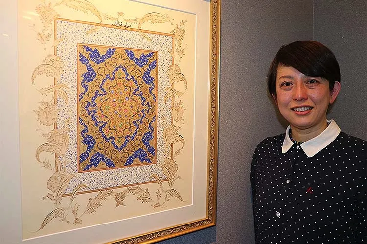 Japon tezhip sanatçısı Fumiko, Türk ve Japon sanatlarını buluşturduğu, son