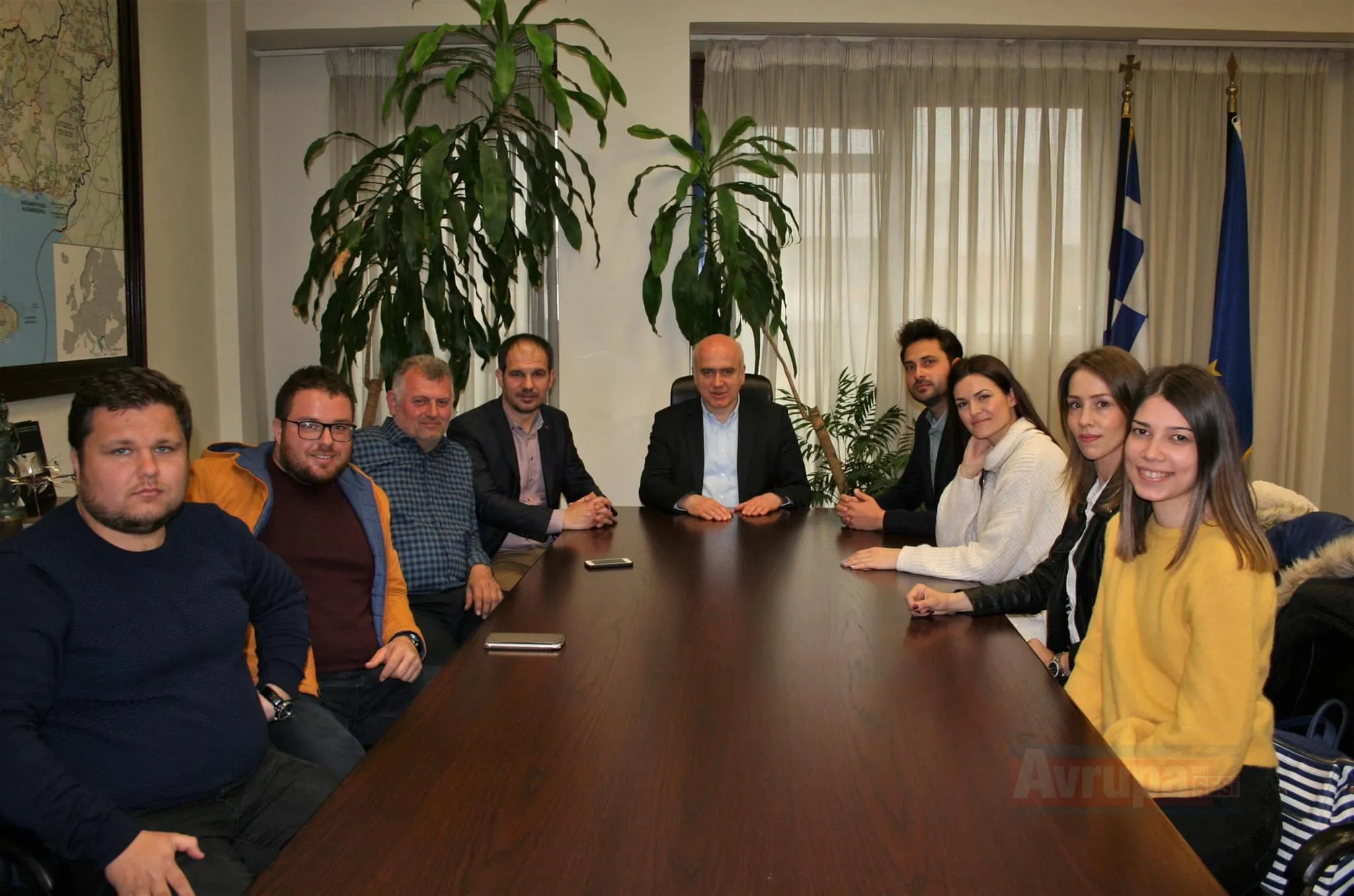 GÜMÜLCİNE Yassıköy Belediyesi Azınlık Kültür Derneği başkan ve yöneticileri, Doğu