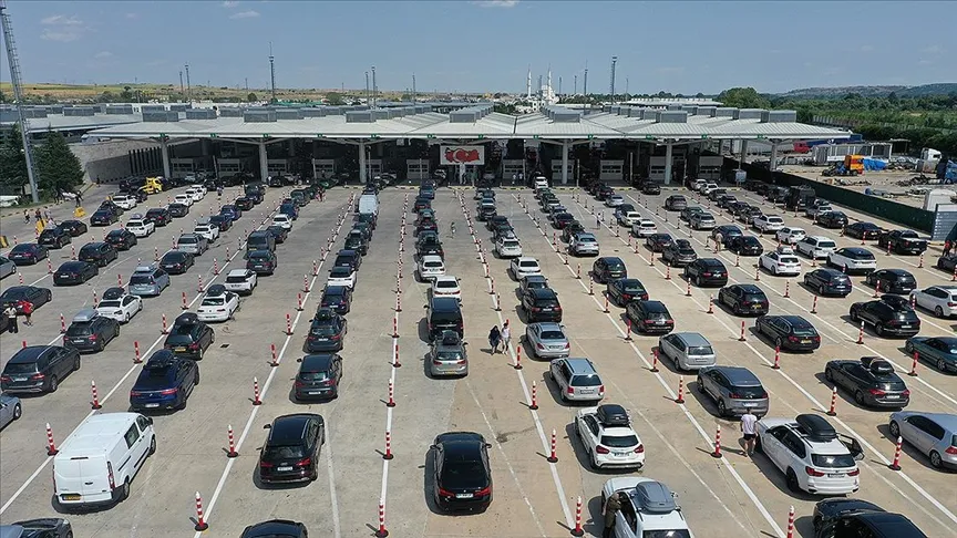 Türkiye kara sınır kapılarından giriş-çıkış yapan araç sayısı 2019-2023 döneminde