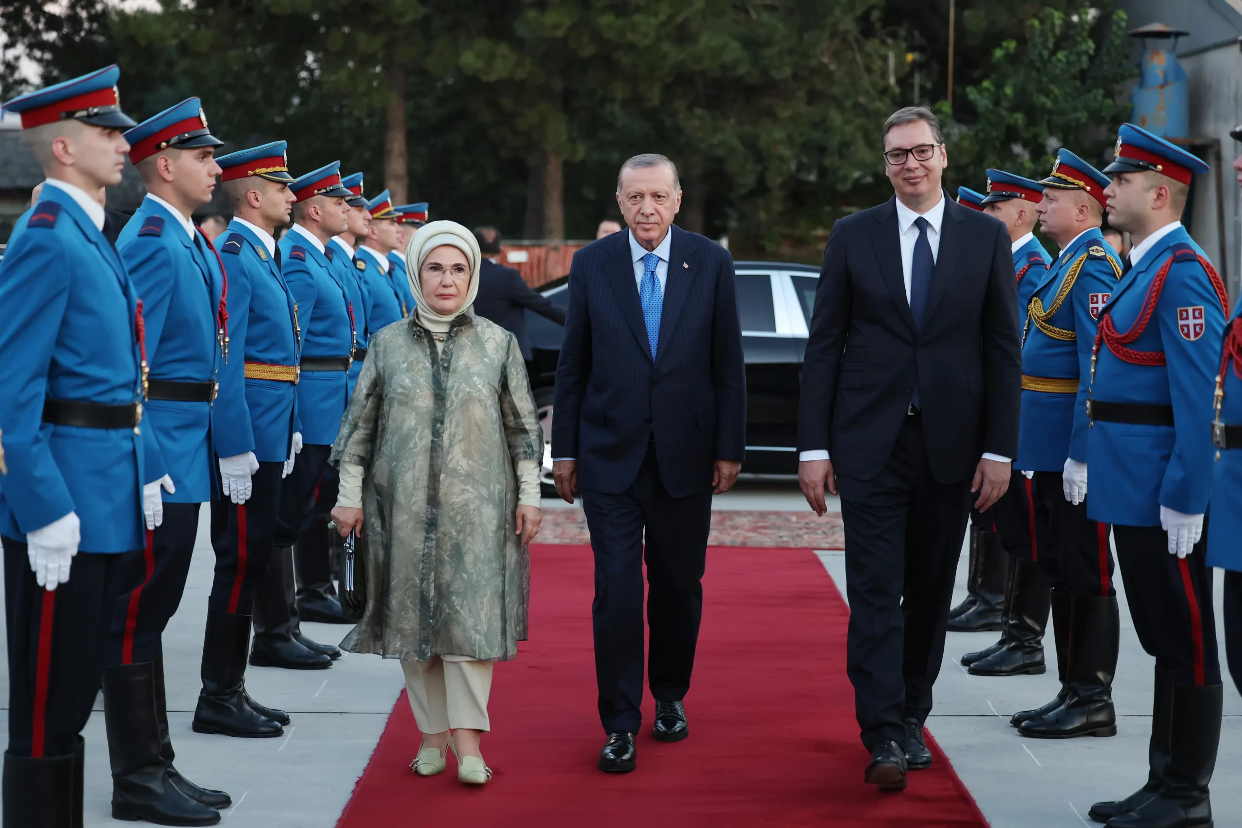 Türkiye Cumhurbaşkanı Recep Tayyip Erdoğan, Sırbistan Cumhurbaşkanı Aleksandar Vucic'in davetine