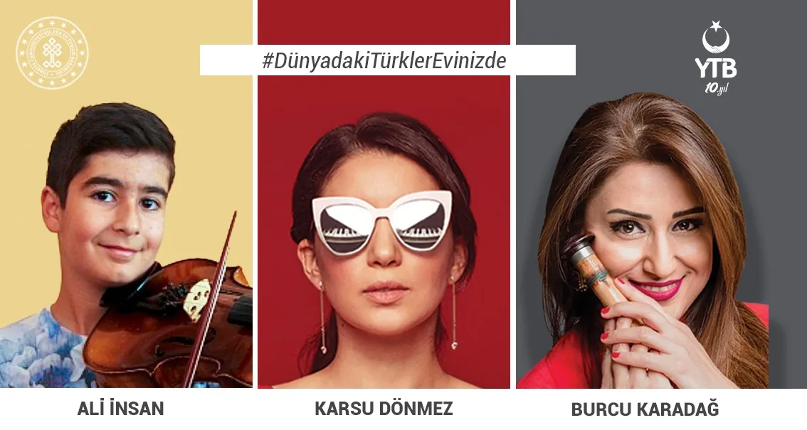 Dünyadaki Türkler Koronavirüs Salgını Nedeniyle Evinde Kalan Türk Vatandaşlarına Dijital