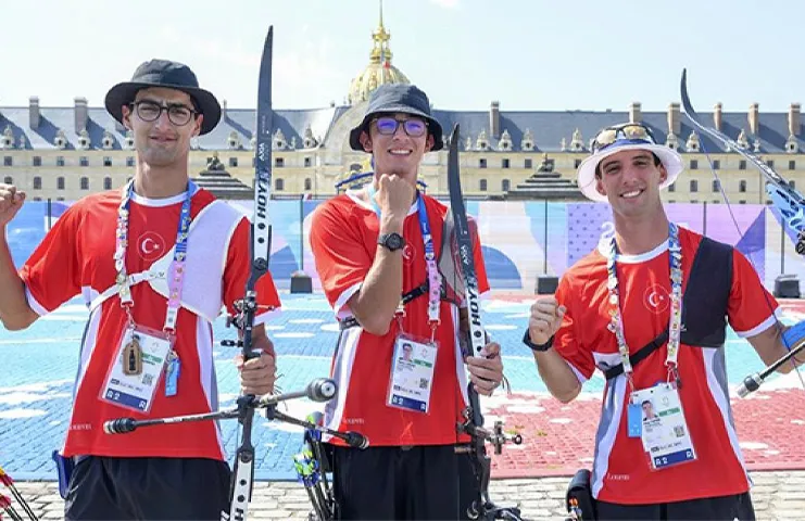 Paris 2024 Olimpiyat Oyunları'nın üçüncü gününde okçuluk branşında Klasik Yay