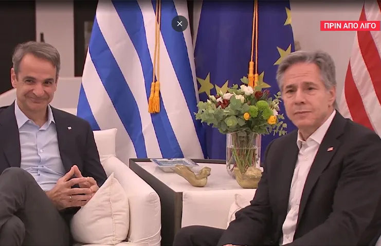 Amerika Birleşik Devletleri (ABD) Dışişleri Bakanı Antony Blinken, Başbakan Kiriakos