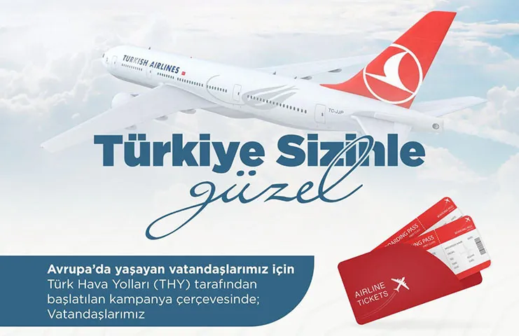 Türk Hava Yolları (THY), Avrupa'dan Türkiye'ye yapılacak uçuşlarda yüzde 25