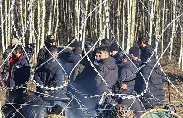 Belarus sınırındaki Kuznica sınır kapısını yaşanan sığınmacı krizi nedeniyle yük
