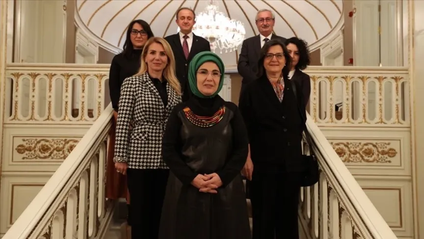 Emine Erdoğan, TEMA Vakfı Başkanı Deniz Ataç ve beraberindeki heyeti