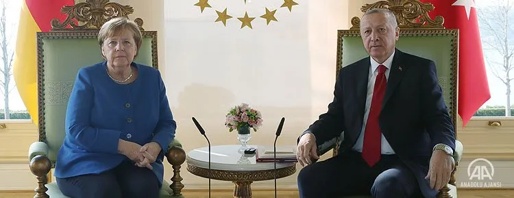 Almanya Başbakanı Angela Merkel, Cumhurbaşkanı Recep Tayyip Erdoğan ile görüşmesini