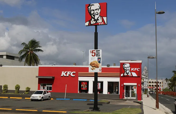Amerikan fast food zinciri Kentucky Fried Chicken'in (KFC) Almanya'da yayımladığı