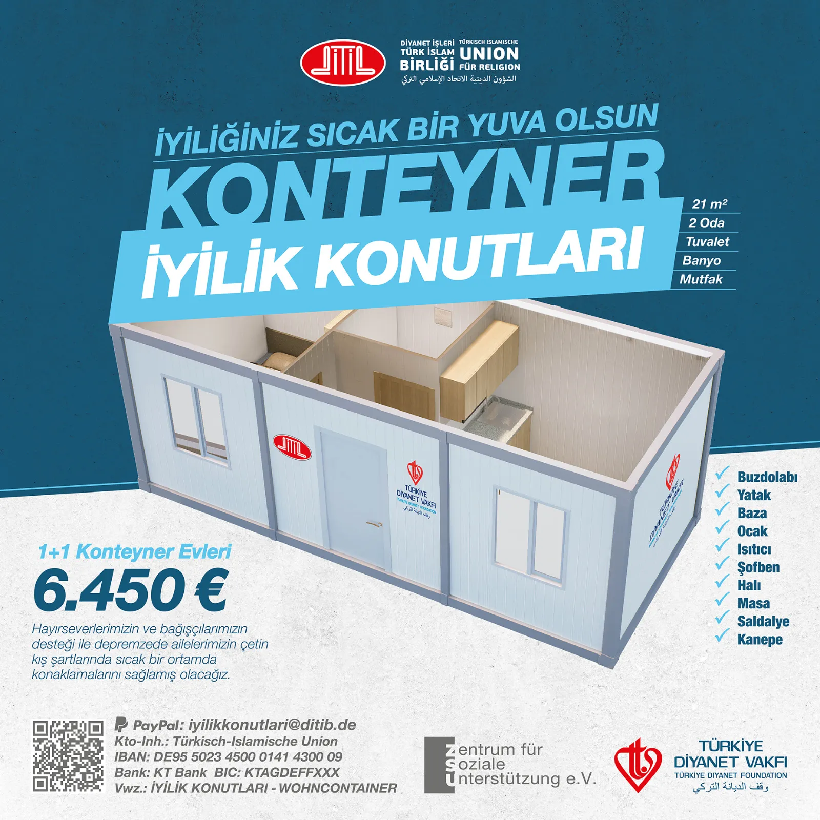 Kahramanmaraş merkezli 10 ili etkileyen deprem felaketinin ardından Diyanet İşleri