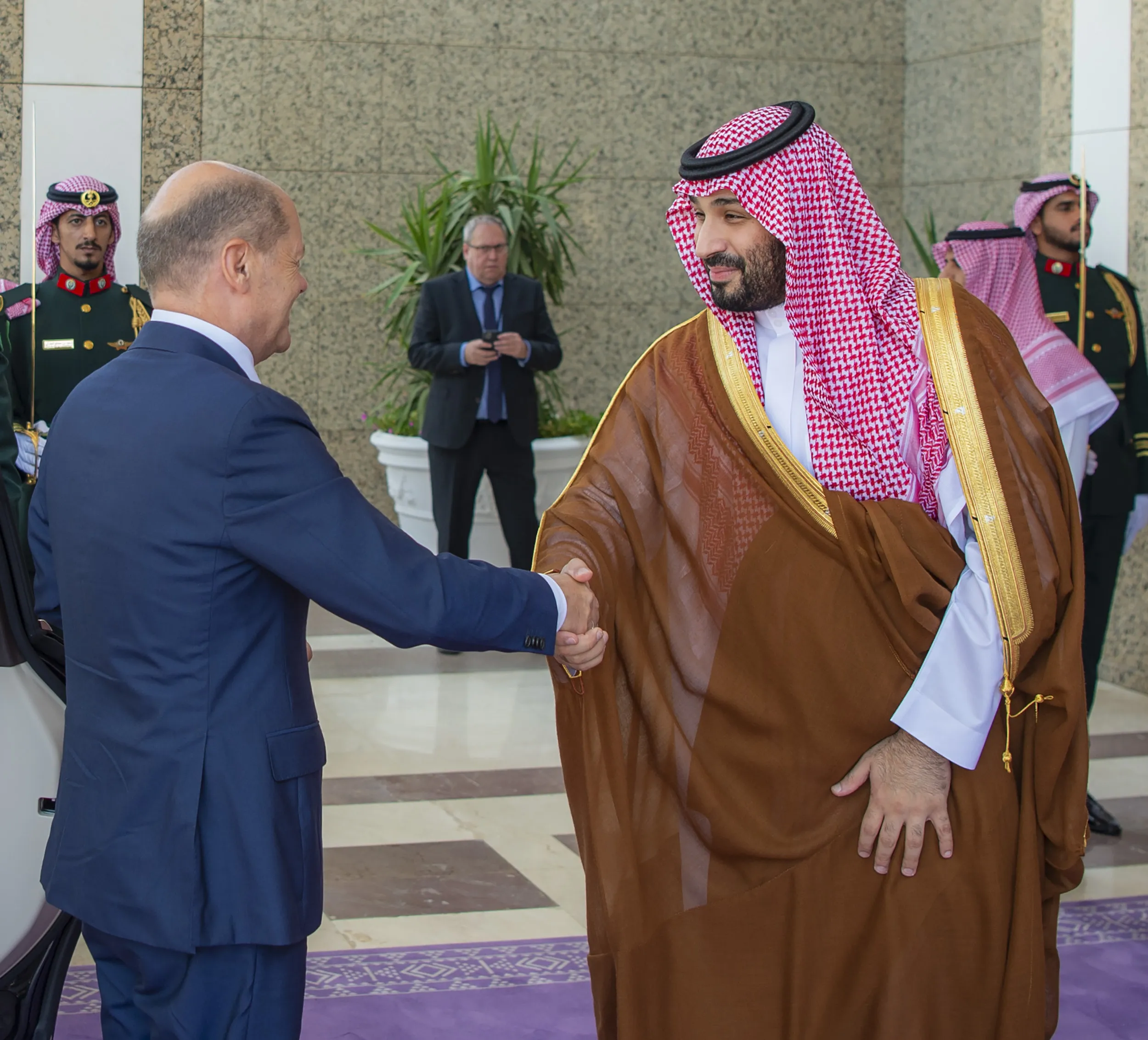 Suudi Arabistan Veliaht Prensi Muhammed bin Selman, Almanya Başbakanı Olaf