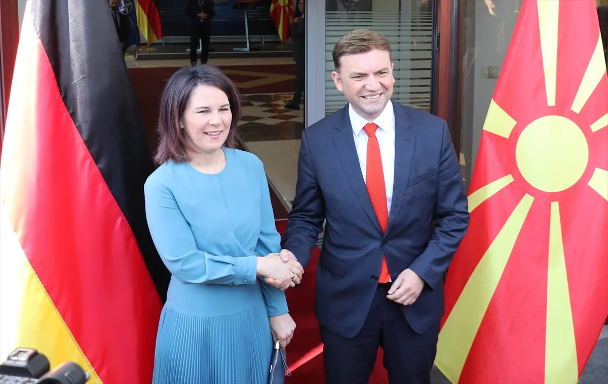 Almanya Dışişleri Bakanı Annalena Baerbock bugün resmi ziyaret için Kuzey