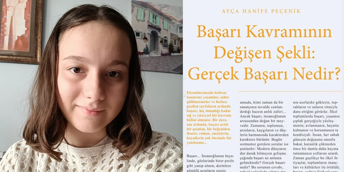 İskeçe Azınlık Ortaokulu – Lisesi öğrencisi Ayça Hanife Peçenik’in kaleme