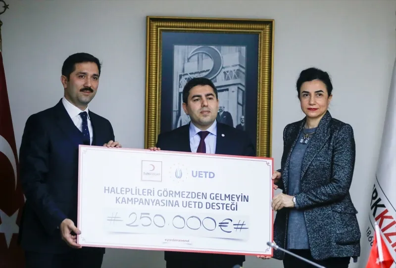 Avrupalı Türk Demokratlar Birliğince (UETD) Halepliler için temin edilen 250
