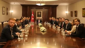 Başbakan Yıldırım, Avrupalı Türk Demokratlar Birliği (UETD) heyetini kabulünde, AB