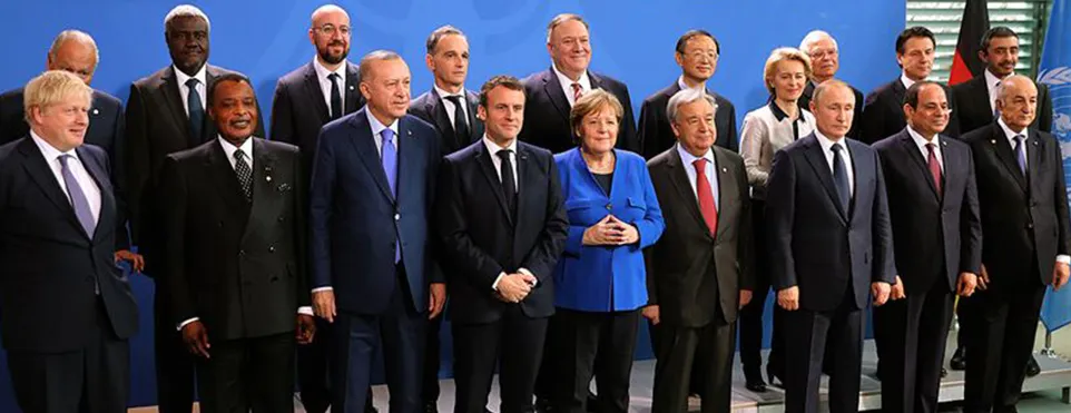 Libya'da kalıcı ateşkes ve siyasi sürecin başlatılması amacıyla düzenlenen konferans