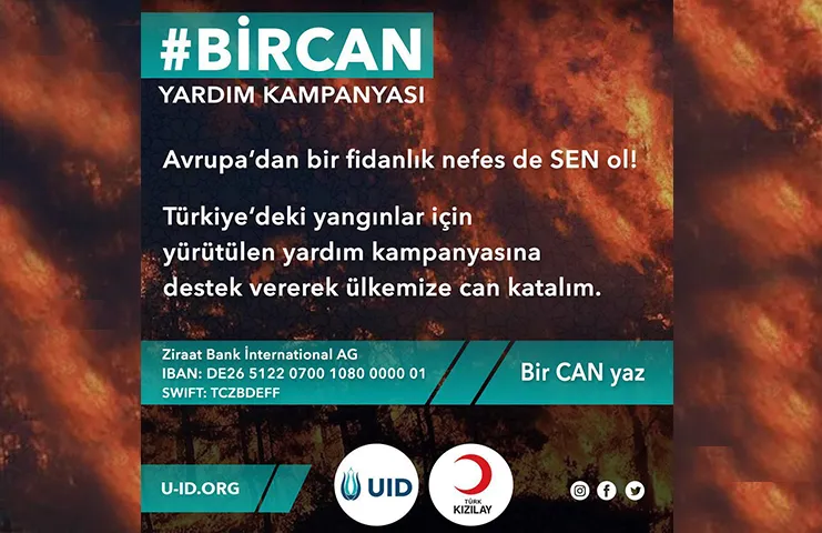Uluslararası Demokratlar Birliği (UID) Türkiye'nin farklı noktalarında meydana gelen yangınlar