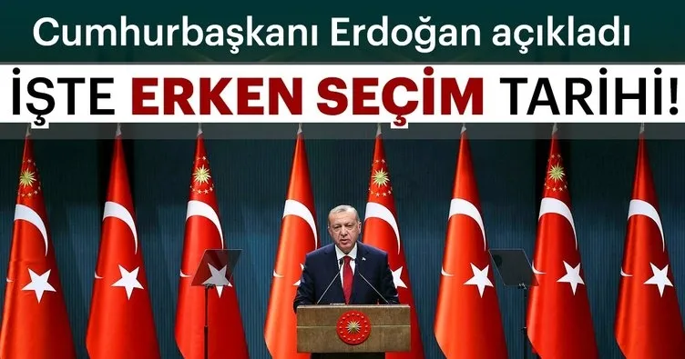 T.C. Cumhurbaşkanı Erdoğan, merakla beklenen erken seçim tarihi ile ilgili