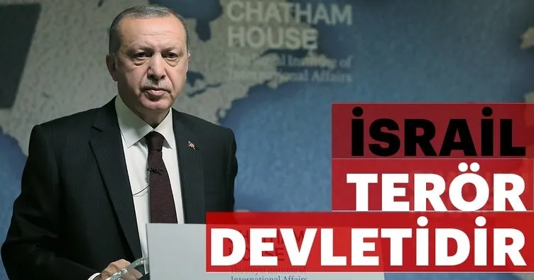 T.C. Cumhurbaşkanı Recep Tayyip Erdoğan, İsrail'in Filistin saldırısı ile ilgili